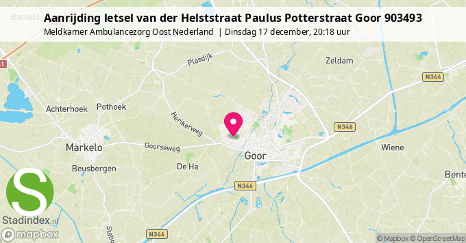 Aanrijding letsel van der Helststraat Paulus Potterstraat Goor 903493