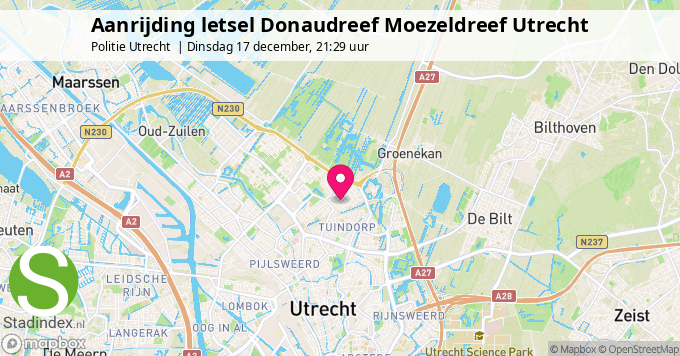 Aanrijding letsel Donaudreef Moezeldreef Utrecht