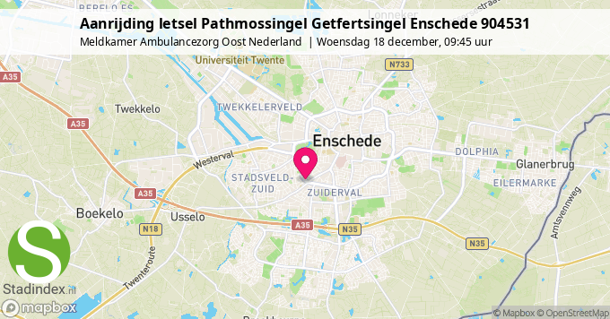 Aanrijding letsel Pathmossingel Getfertsingel Enschede 904531