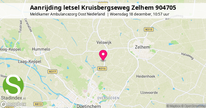 Aanrijding letsel Kruisbergseweg Zelhem 904705