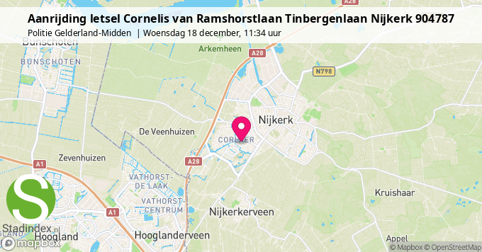 Aanrijding letsel Cornelis van Ramshorstlaan Tinbergenlaan Nijkerk 904787