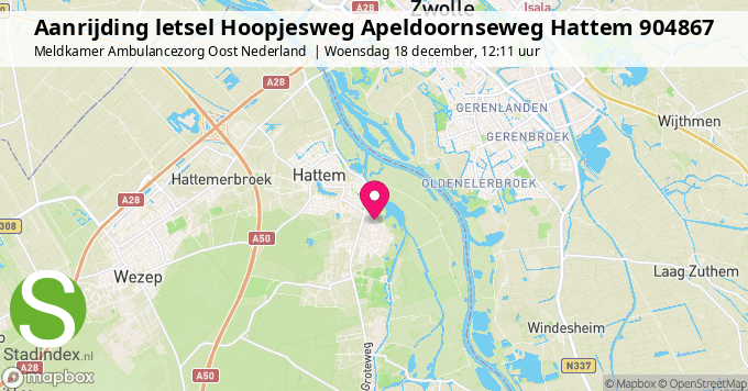 Aanrijding letsel Hoopjesweg Apeldoornseweg Hattem 904867