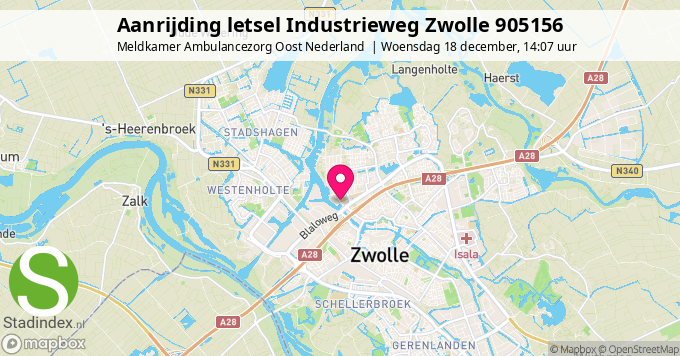 Aanrijding letsel Industrieweg Zwolle 905156