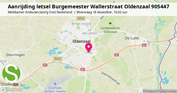 Aanrijding letsel Burgemeester Wallerstraat Oldenzaal 905447