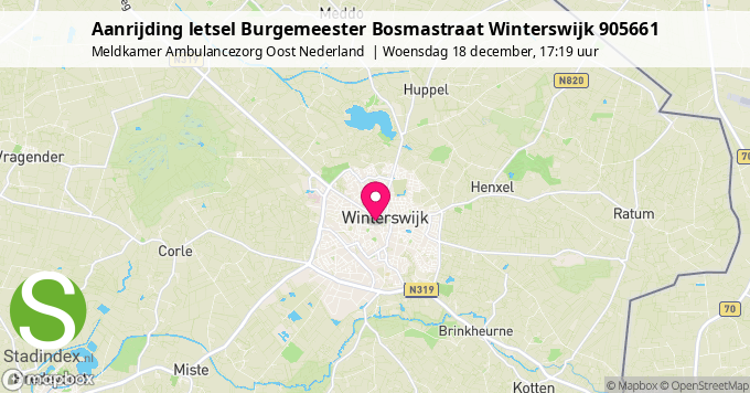 Aanrijding letsel Burgemeester Bosmastraat Winterswijk 905661