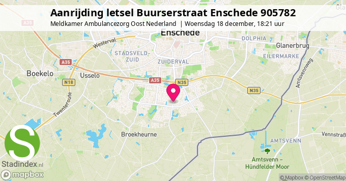 Aanrijding letsel Buurserstraat Enschede 905782