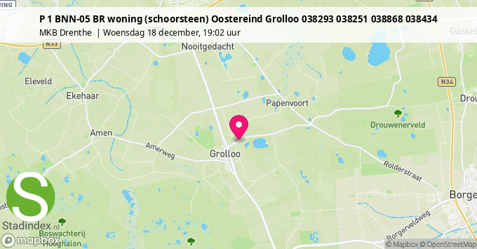 P 1 BNN-05 BR woning (schoorsteen) Oostereind Grolloo 038293 038251 038868 038434