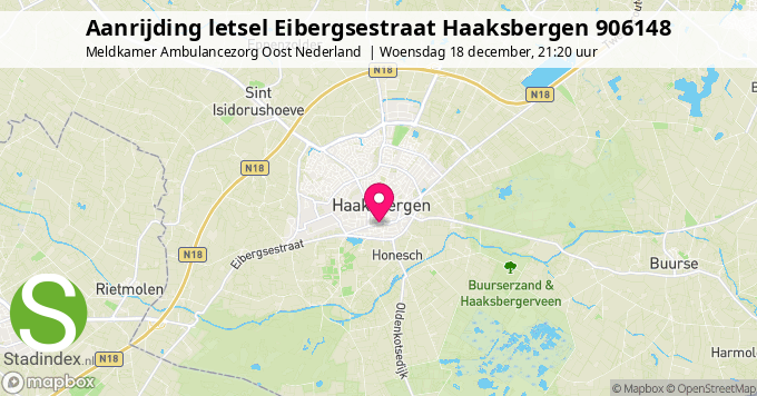 Aanrijding letsel Eibergsestraat Haaksbergen 906148