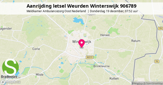 Aanrijding letsel Weurden Winterswijk 906789