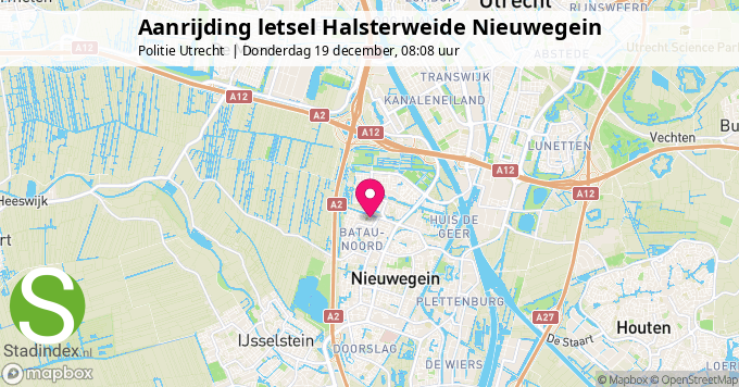 Aanrijding letsel Halsterweide Nieuwegein