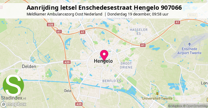 Aanrijding letsel Enschedesestraat Hengelo 907066