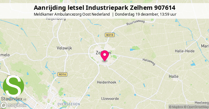 Aanrijding letsel Industriepark Zelhem 907614