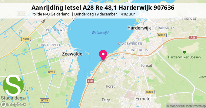 Aanrijding letsel A28 Re 48,1 Harderwijk 907636