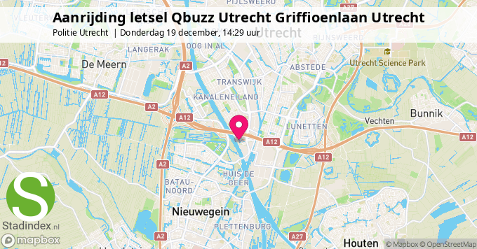 Aanrijding letsel Qbuzz Utrecht Griffioenlaan Utrecht