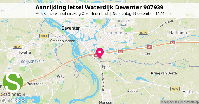 Aanrijding letsel Waterdijk Deventer 907939