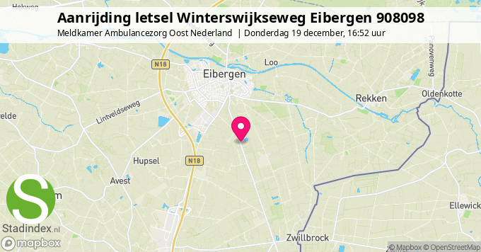 Aanrijding letsel Winterswijkseweg Eibergen 908098