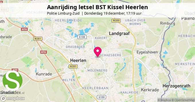 Aanrijding letsel BST Kissel Heerlen