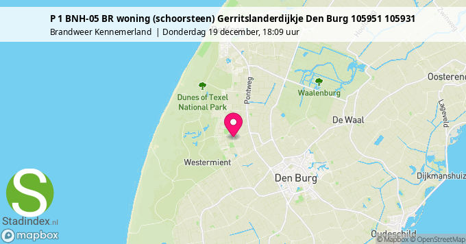 P 1 BNH-05 BR woning (schoorsteen) Gerritslanderdijkje Den Burg 105951 105931