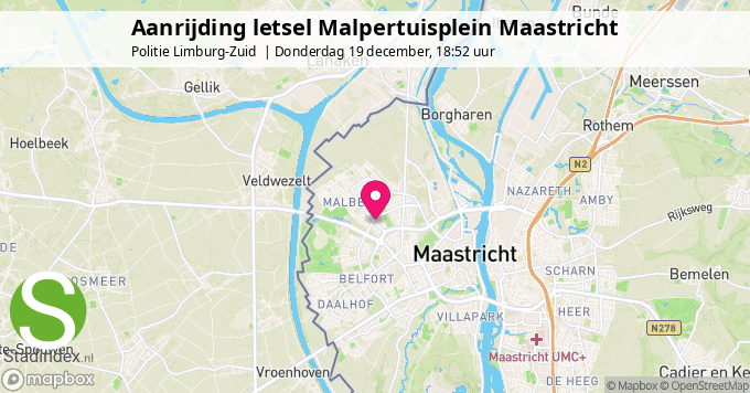 Aanrijding letsel Malpertuisplein Maastricht