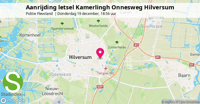 Aanrijding letsel Kamerlingh Onnesweg Hilversum