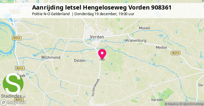 Aanrijding letsel Hengeloseweg Vorden 908361