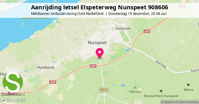 Aanrijding letsel Elspeterweg Nunspeet 908606