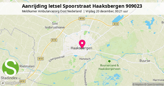 Aanrijding letsel Spoorstraat Haaksbergen 909023