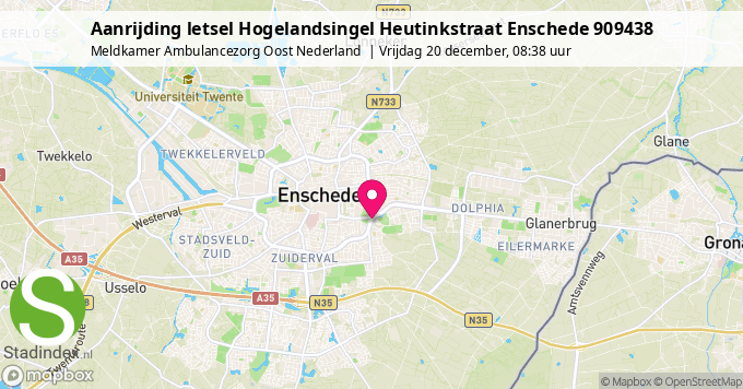 Aanrijding letsel Hogelandsingel Heutinkstraat Enschede 909438