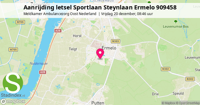 Aanrijding letsel Sportlaan Steynlaan Ermelo 909458