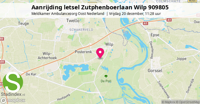 Aanrijding letsel Zutphenboerlaan Wilp 909805