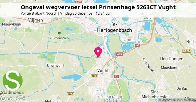 Ongeval wegvervoer letsel Prinsenhage 5263CT Vught