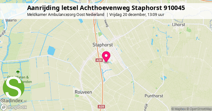 Aanrijding letsel Achthoevenweg Staphorst 910045