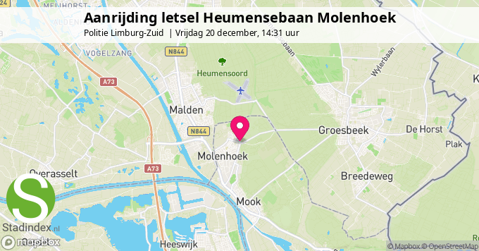 Aanrijding letsel Heumensebaan Molenhoek