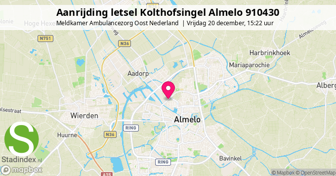 Aanrijding letsel Kolthofsingel Almelo 910430