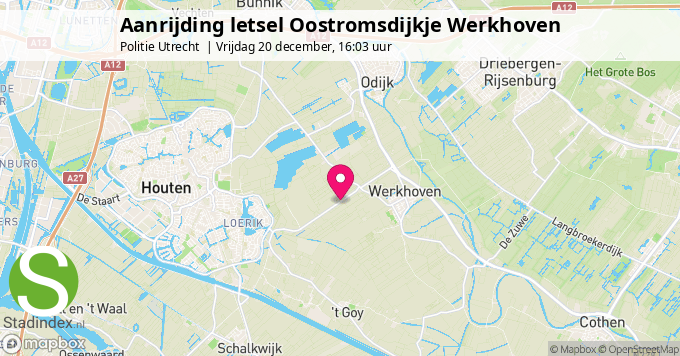 Aanrijding letsel Oostromsdijkje Werkhoven