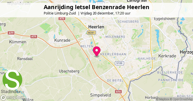 Aanrijding letsel Benzenrade Heerlen