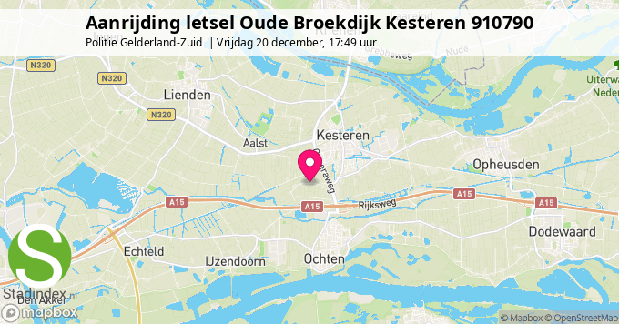 Aanrijding letsel Oude Broekdijk Kesteren 910790