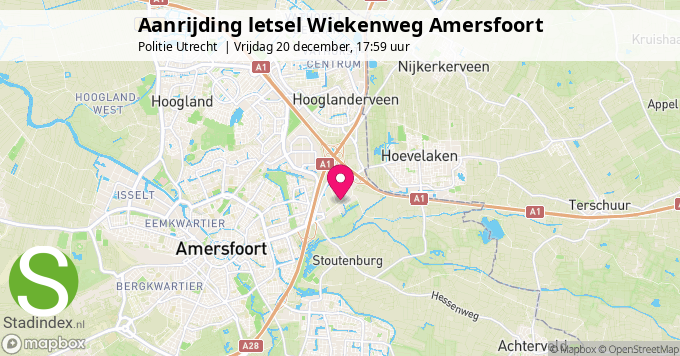 Aanrijding letsel Wiekenweg Amersfoort