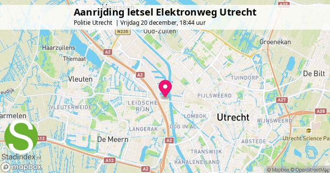 Aanrijding letsel Elektronweg Utrecht