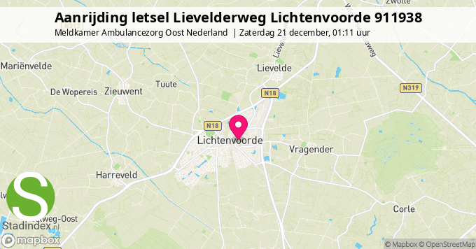 Aanrijding letsel Lievelderweg Lichtenvoorde 911938