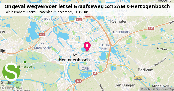 Ongeval wegvervoer letsel Graafseweg 5213AM s-Hertogenbosch