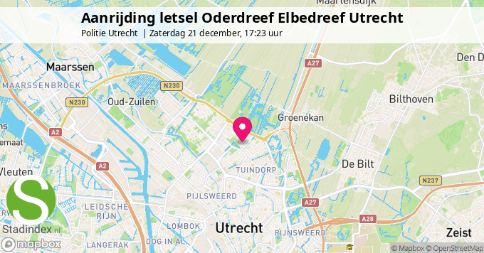 Aanrijding letsel Oderdreef Elbedreef Utrecht