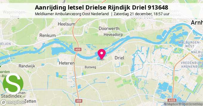 Aanrijding letsel Drielse Rijndijk Driel 913648