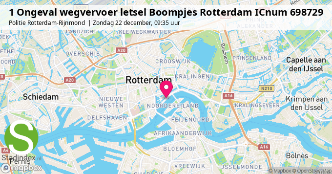 1 Ongeval wegvervoer letsel Boompjes Rotterdam ICnum 698729