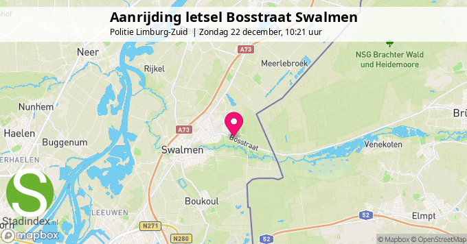 Aanrijding letsel Bosstraat Swalmen