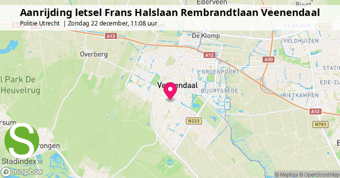 Aanrijding letsel Frans Halslaan Rembrandtlaan Veenendaal