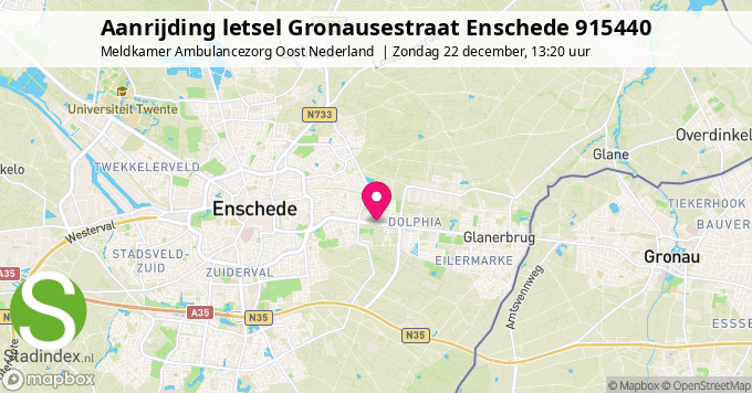 Aanrijding letsel Gronausestraat Enschede 915440