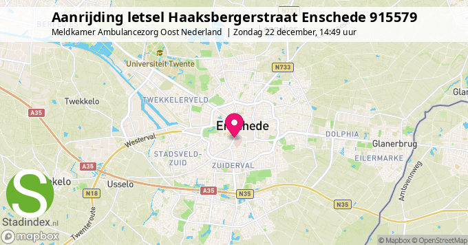 Aanrijding letsel Haaksbergerstraat Enschede 915579