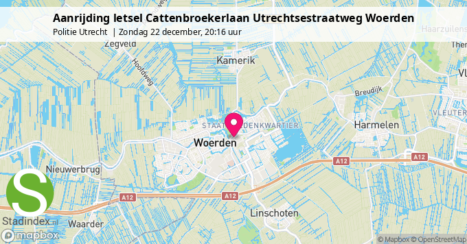 Aanrijding letsel Cattenbroekerlaan Utrechtsestraatweg Woerden