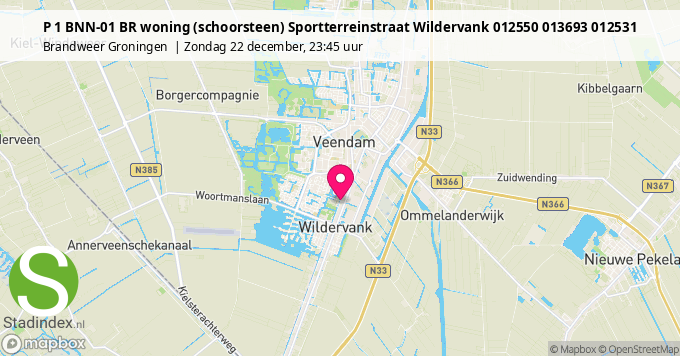 P 1 BNN-01 BR woning (schoorsteen) Sportterreinstraat Wildervank 012550 013693 012531